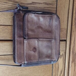 Vintage Fossil Crossbody Leather Bag